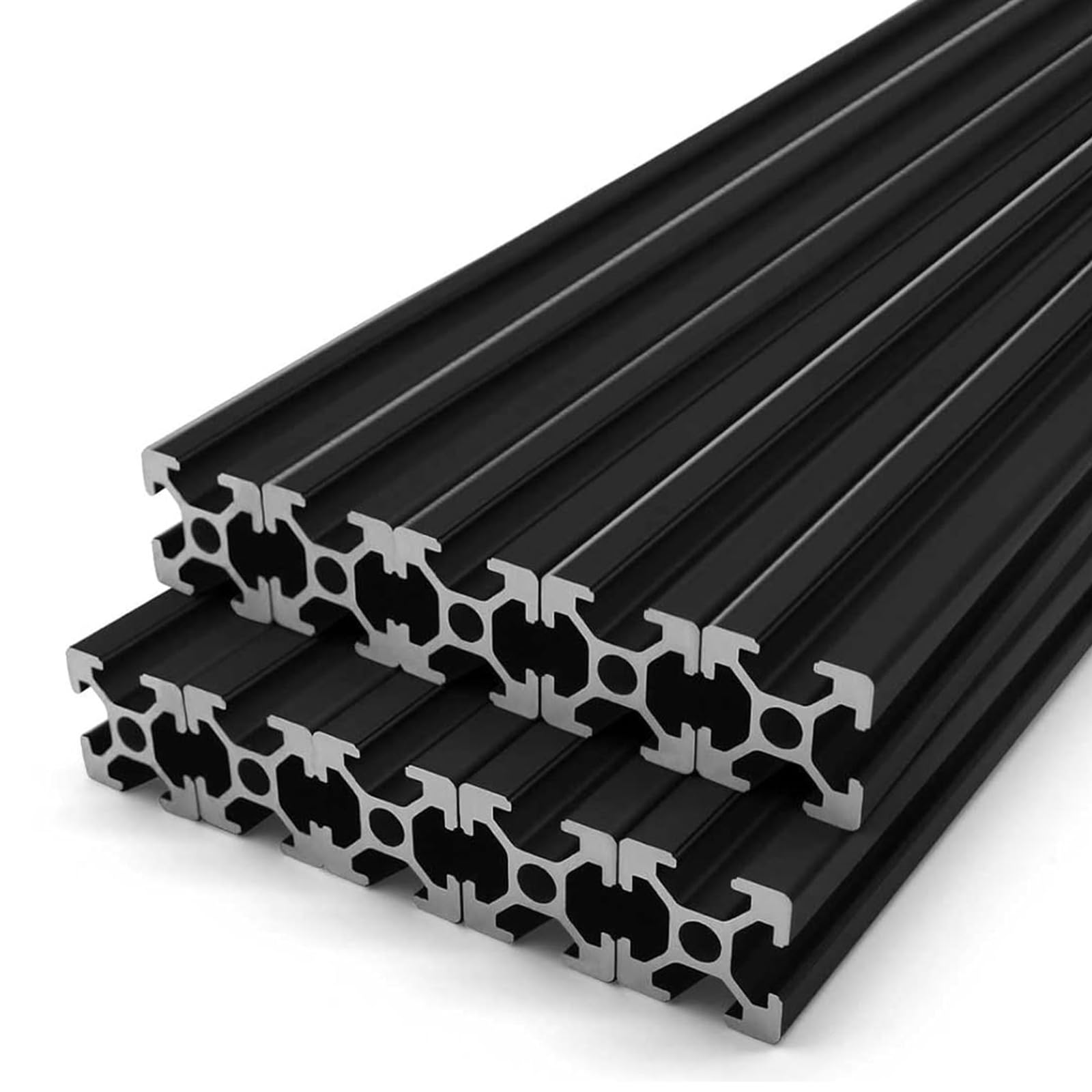 Photo 1 of SeekLiny 10PCS T Slot 2020 Aluminum Extrusion European Standard 2000mm(78.6’’) Length Anodized Extruded Aluminum for CNC DIY 3D Printer and Industrial Bracket Making