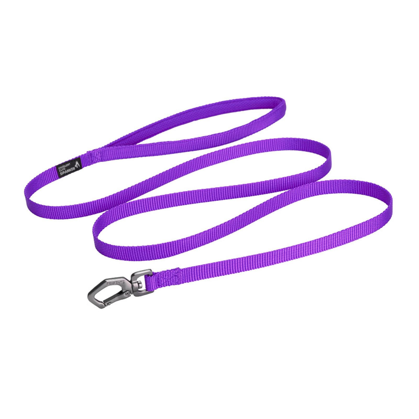 EXCELLENT ELITE SPANKER Nylon Dog Leash Basic Style 5 Feet Long 1/2" Wide Rope for Small Pets Dogs and Cats Training and Walking（Purple）