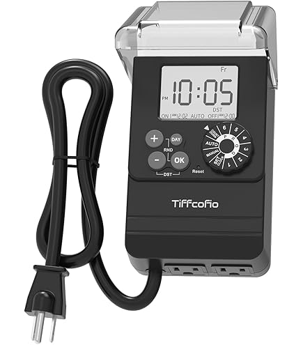 TiFFCOFiO Outdoor Timer Outlet, Dusk To Dawn India