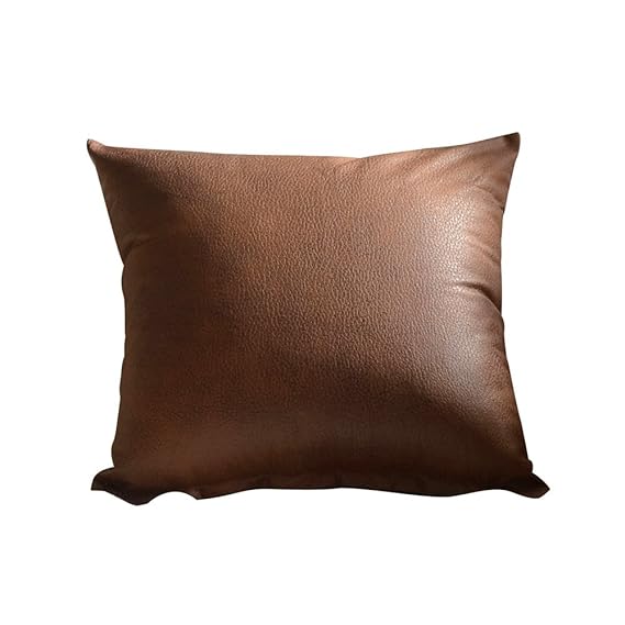 Imitation Leather Sofa Waist Throw Cushion Cover Home Decor Cushion
