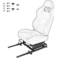 Hottoby Steering Wheel Stand Seat Mounted Rear Racing Wheel Stand Parts Accessories Mounting Seat Installable Chair Adapt for Logitech G25 G27 G29 G920 Thrustmaster T300 T500 T300RS T500RS Fanatec