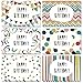 48 Pack Happy Birthday Cards with Envelopes, 6 Assorted Colorful Doodle Designs, Blank Inside, 4x6