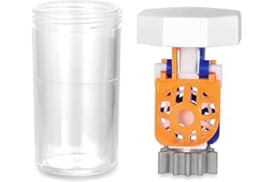 MUSHENJI 3 Pieces Hydrogen Peroxide Contact Lens Case, Travel Size Contact Lens Cleaner Machine, Portable Vented Barrel-shaped Eye Contact Case