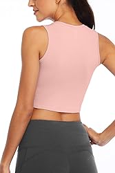 Sanutch Yoga Crop Tops Dance Tops Fitted Workout