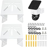 2 Pack Metal Mounting Corner Bracket for Security Camera, Metal Corner Mount Compatible with Eufy SoloCam S340/E30/E42/Security 4G LTE Cam S330 Surveillance Camera System for Outdoor and Indoor