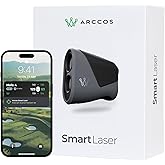 Arccos Smart Laser Subscription Rangefinder w/Slope + Wind, Plays-Like Yardage | AI GPS rangefinder, Tournament Legal, pin Lock Vibration, Green maps, AI Strategy, 6X Zoom, 1st Year Included