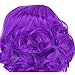 TEEMI-Wavy False Bang Bun Wig Hairpiece Clip in Hair Extensions Accessories 8 Colors (Purple)thumb 1