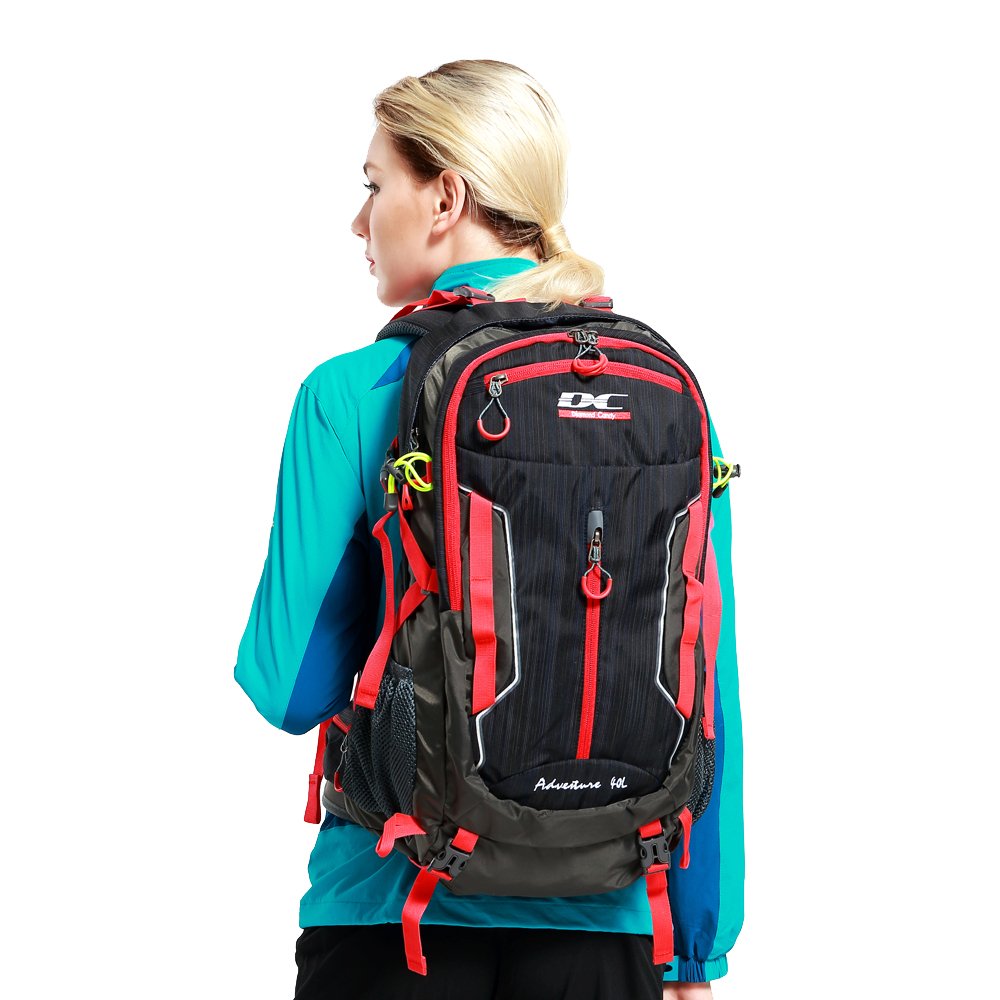 Outdoor Ultralight Waterproof Sport Backpack - Diamond Candy Trekking Rucksack with Rain Cover for Mountaineering Hiking Camping Travel Multi-functional Daypack