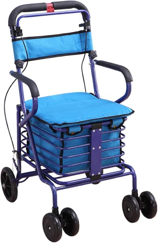 Shopping Trolley Shopping Cart Grocery Utility, 4 Wheels, Elderly