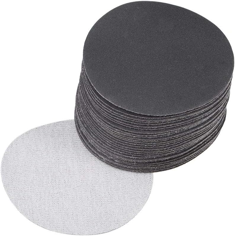 TA-VIGOR 30Pcs 75mm Wet and Dry Sanding Discs, 400 Grit 3 Inch Hook and Loop Sandpaper Electrostatic Sand Planting Silicon Carbide Sanding Discs