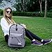 Laptop Backpack-Beyle Anti-Theft Water Resistant Travel Laptop Backpack with USB Charging Port School Bookbag for College Travel Backpack Designed for 17-Inchand Notebook,Grey