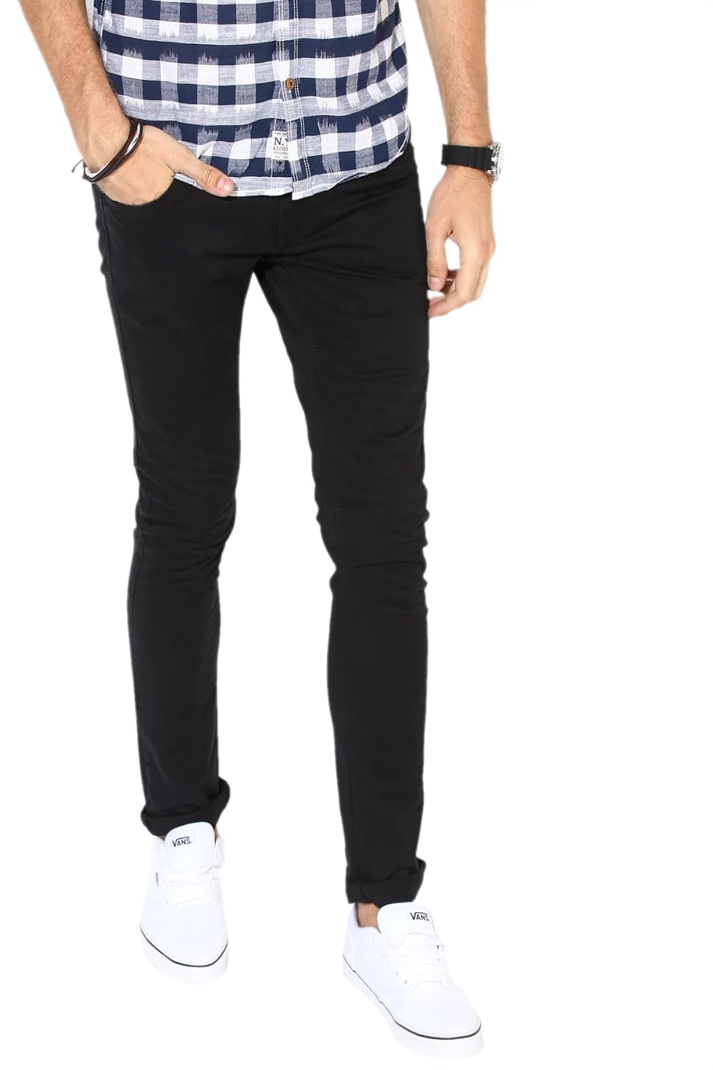 lawson copperstone fashionable denim black skinny fit jeans for mens