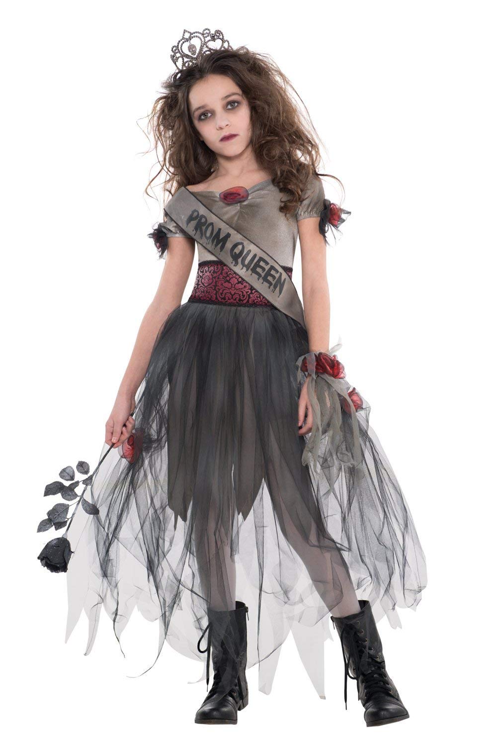Kostuums Verkleedkleding Girls Deluxe Gothic Prom Queen Pink