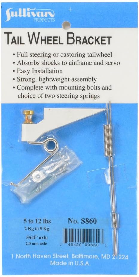 SullivanProducts Tailwheel Bracket .40-.60 SUL860 Wheels Gear Retracts & Accys