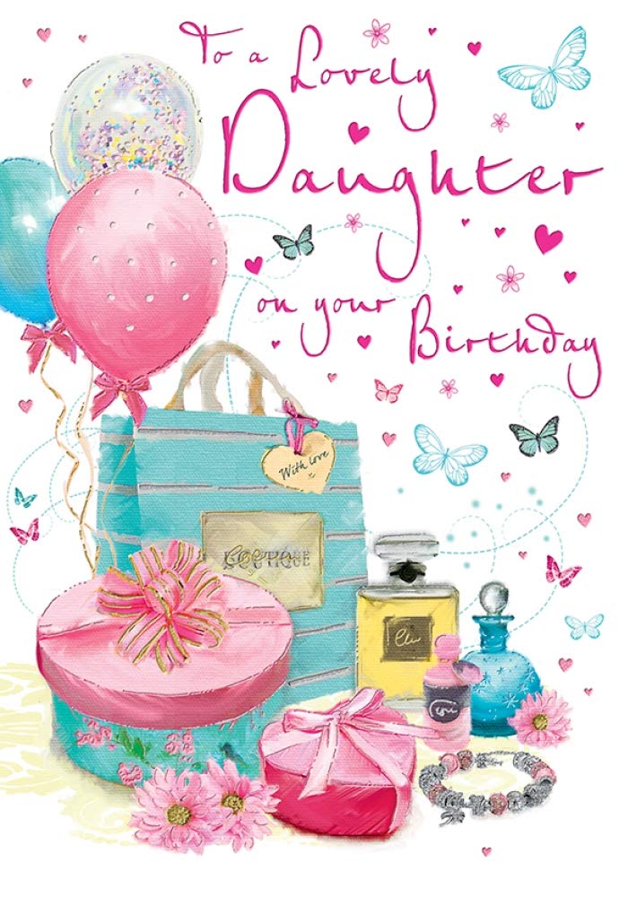 Piccadilly Greetings Birthday Card Daughter - 9 x 6 inches - Regal Publishing