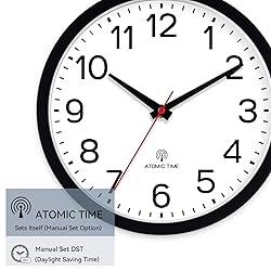 AKCISOT Atomic 14 Inch Wall Clock Analog Clocks for