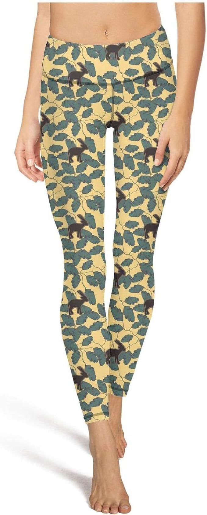 patterned yoga pants flare