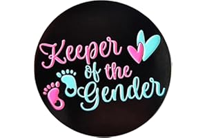 Arturbo for Keeper of the Gender Pin Baby Feet Hearts Soft Enamel Lapel Pins Brooch Baby Shower Gender Reveal Party Button Enamel Pins for Women Badges Cartoon for Clothing Bags Jackets Hat Accessory Decoration