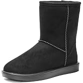 DKSUKO Women's Classic Waterproof Snow Boots Winter Boots | anti-slip sole, warm &amp; easy clean, crack-resistant for outdoors, multi colors for daily, garden, travel use
