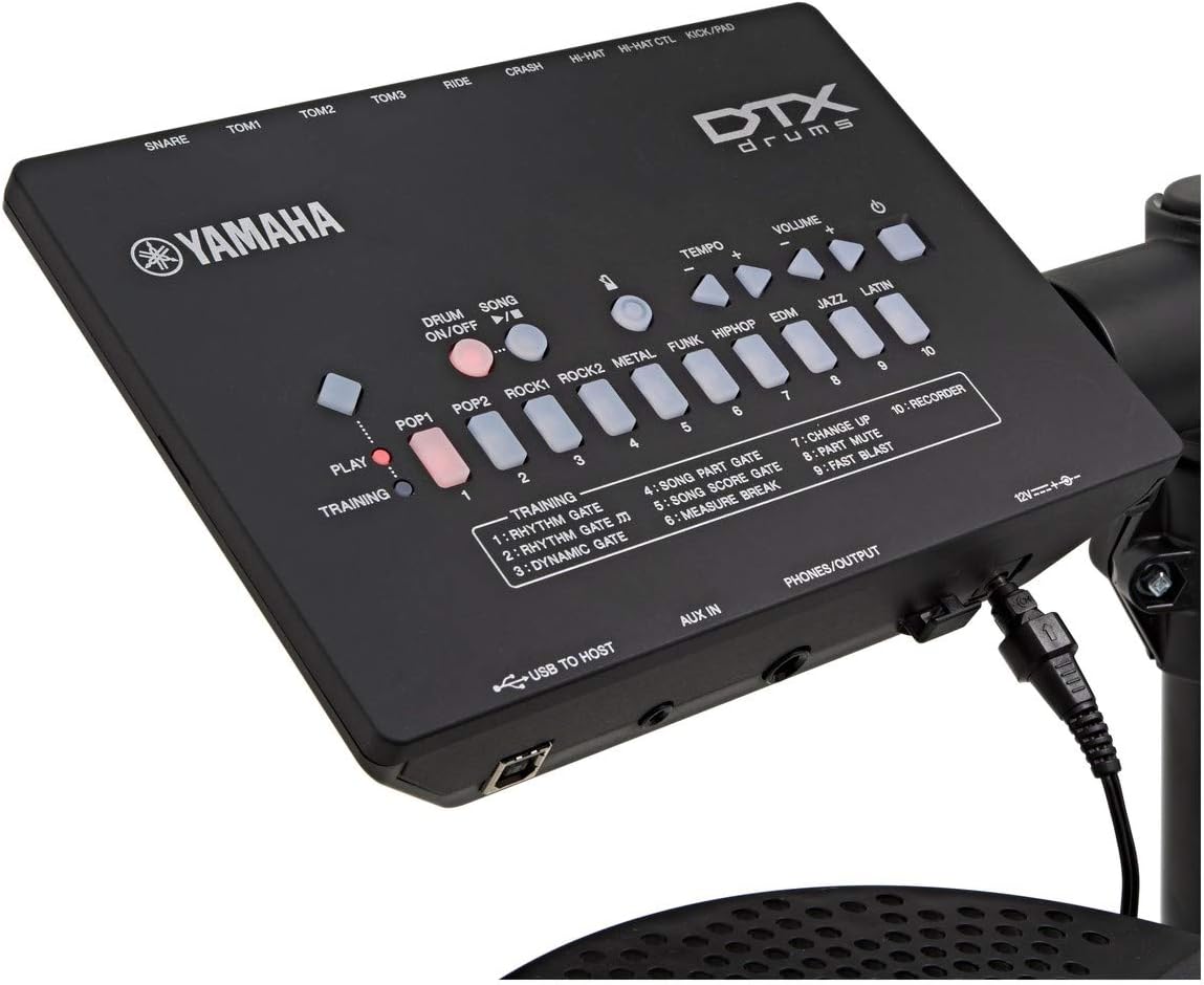 Yamaha DTX402K Electronic Drum Kit, Acoustic Effects and Electronic Sounds for an Ideal Voice 10 Built-In Training Functions - Image 5