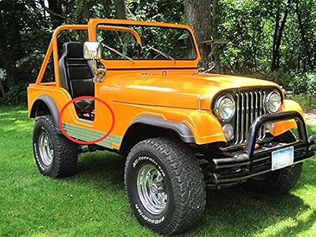 Amazon Com Diamond Plate Entry Guards For Jeep Cj Cj5 Wrangler 1970 1983 Everything Else