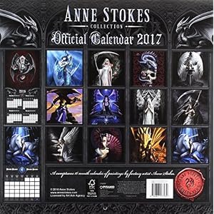 Anne Stokes 2017 Square Calendar 30x30cm