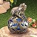 Solar Leaping Frog Bug Zapper Figurine