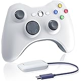 Oussirro Wireless Controller for Xbox 360, 2.4GHZ Gamepad Joystick Controller Remote for PC Windows 7,8,10 with Receiver Adap