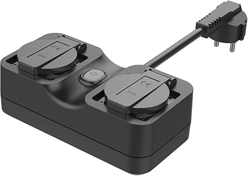 Meross Wlan Outdoor Steckdose Wasserdicht Smart Home Intelligente Wi Fi Aussensteckdose Mit 2 Ausgange Mit App Fernsteuerung Kompatibel Mit Alexa Google Home Und Ifttt Amazon De Baumarkt