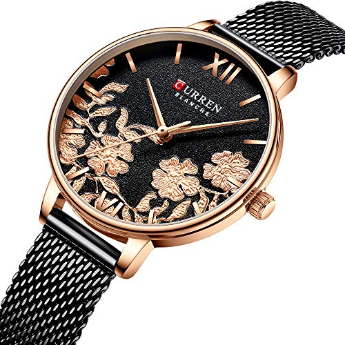 Reloj de Pulsera para Mujer con Correa de Acero Inoxidable y Cuarzo - Imagen 3