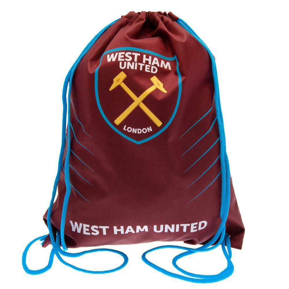 West Ham United FC Spike Draw String Gym Bag (One Size) (Claret)