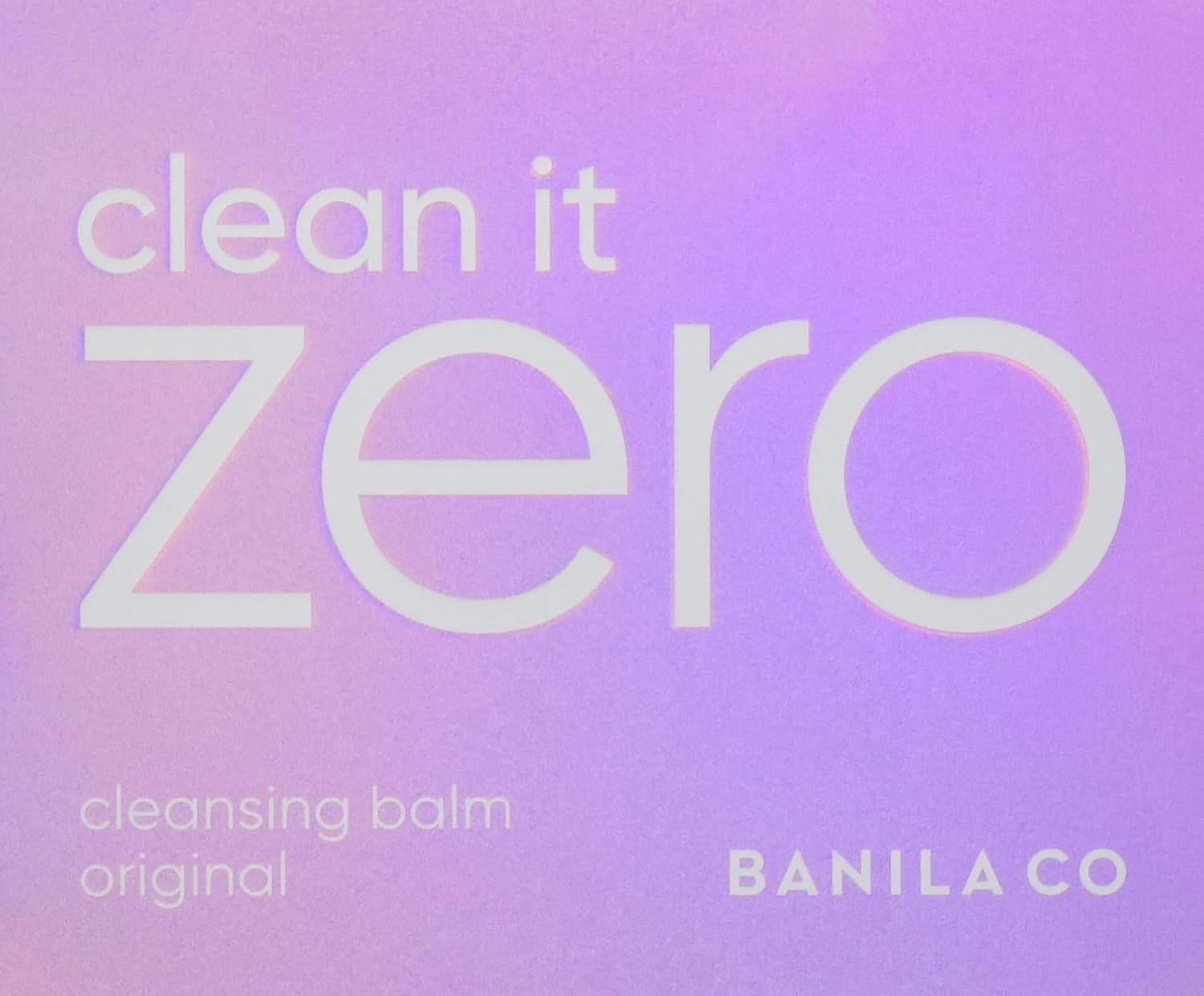 Clean It Zero Original : Beauty