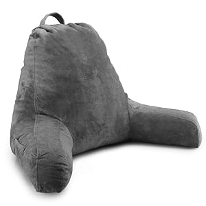 Reading Pillow-Shredded Foam TV Pillow with Removable Cover-Great Support for Reading, Relaxing, Watching TV