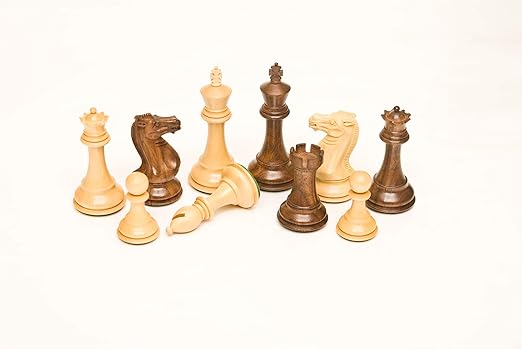 101 Golden Rosewood & Boxwood 4.00 Chess Set