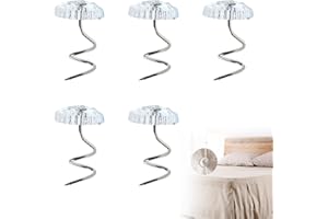 SMRTCOL 50Pcs Bed Skirt Pins, 10mm Clear Head Twist Pins for Sofa Covers, Upholstery, & Fabric – No-Slip Furniture Fasteners for Sheets, Car Interiors, Garage Insulation
