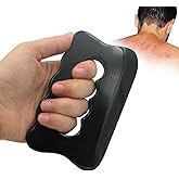 Gua Sha Massage Tool, Bian Stone Gua Sha Tool Gua Sha Stone for Soft Tissue Scraping, Used for Back, Legs, Arms, Neck,Shoulder(Black)