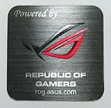 Powered by REPUBLIC OF GAMERS Metal Badge 25x 25mm [897]