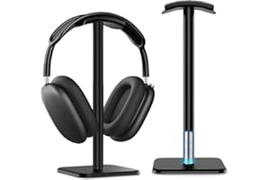 Ceecysaa Headphone Stand, Headset Stand with Aluminum Supporting Bar, Headphone Holder with Stable Anti-Slip Base, Headset Ho