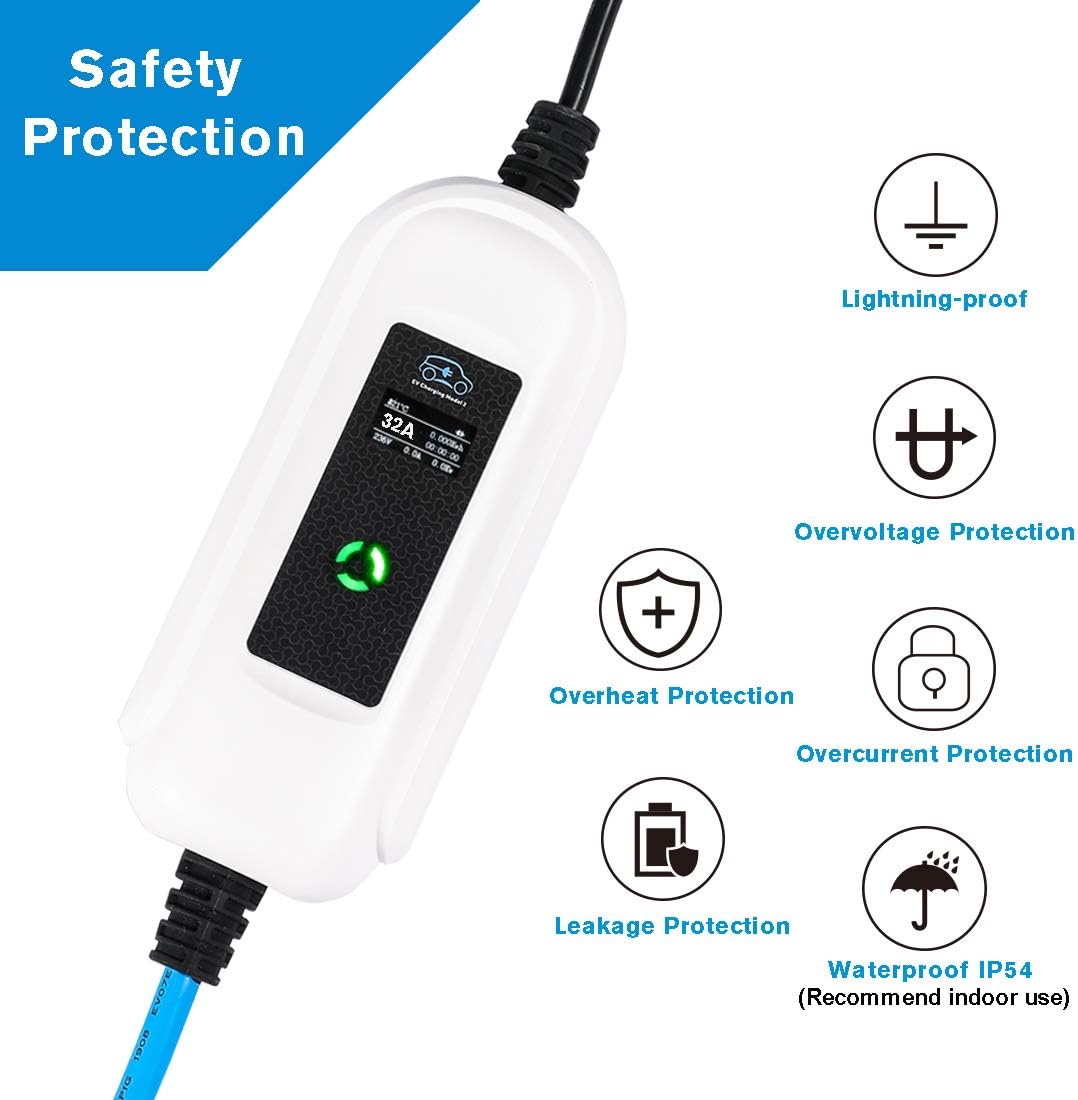 Sunbury Portable Electric Vehicle EV Turbo Charging Station and Adapter