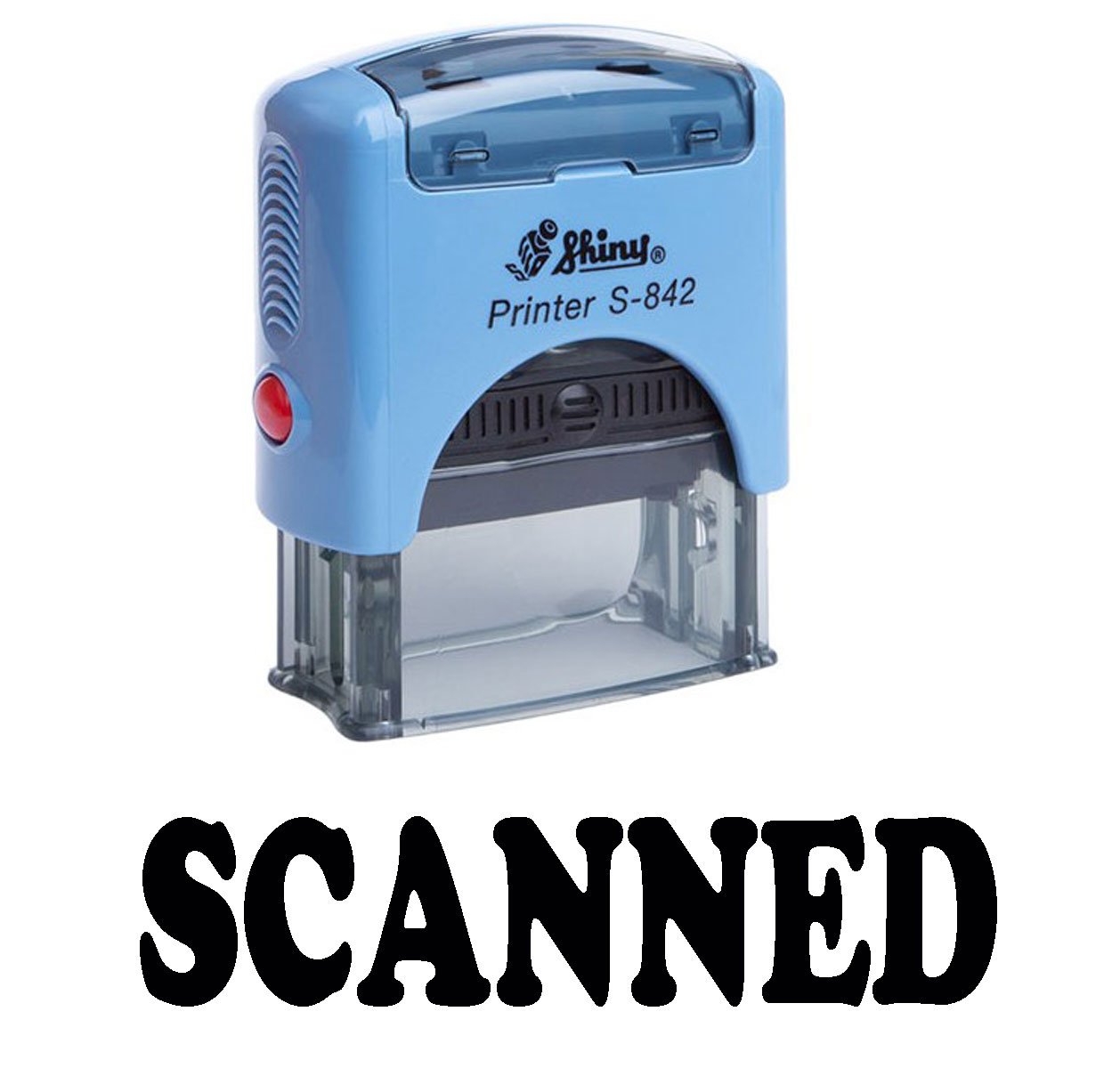 Printtoo Scanned Self Inking Rubber Stamp Office Stationery Custom Shiny Stamps