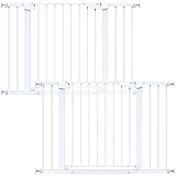 Cumbor 2 Pack 29.7-46" Baby Gate for Stairs, Mom's