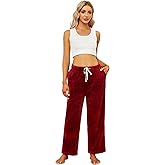 HEARTNICE Women's Warm Plush Pajama Soft Fluffy Sleep Pants Comfy Fuzzy Lounge Fleece Bottoms Sleepwear