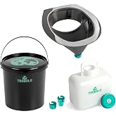 TROBOLO DIY Composting Toilet Set With Urine Diverter and Containers, Build Your Own Urine-Diverting Dry Toilet