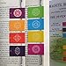 Chakra Magnetic Bookmarks (8 Pieces) with Mini Guide for Women and Men, for Book Pages or Journals