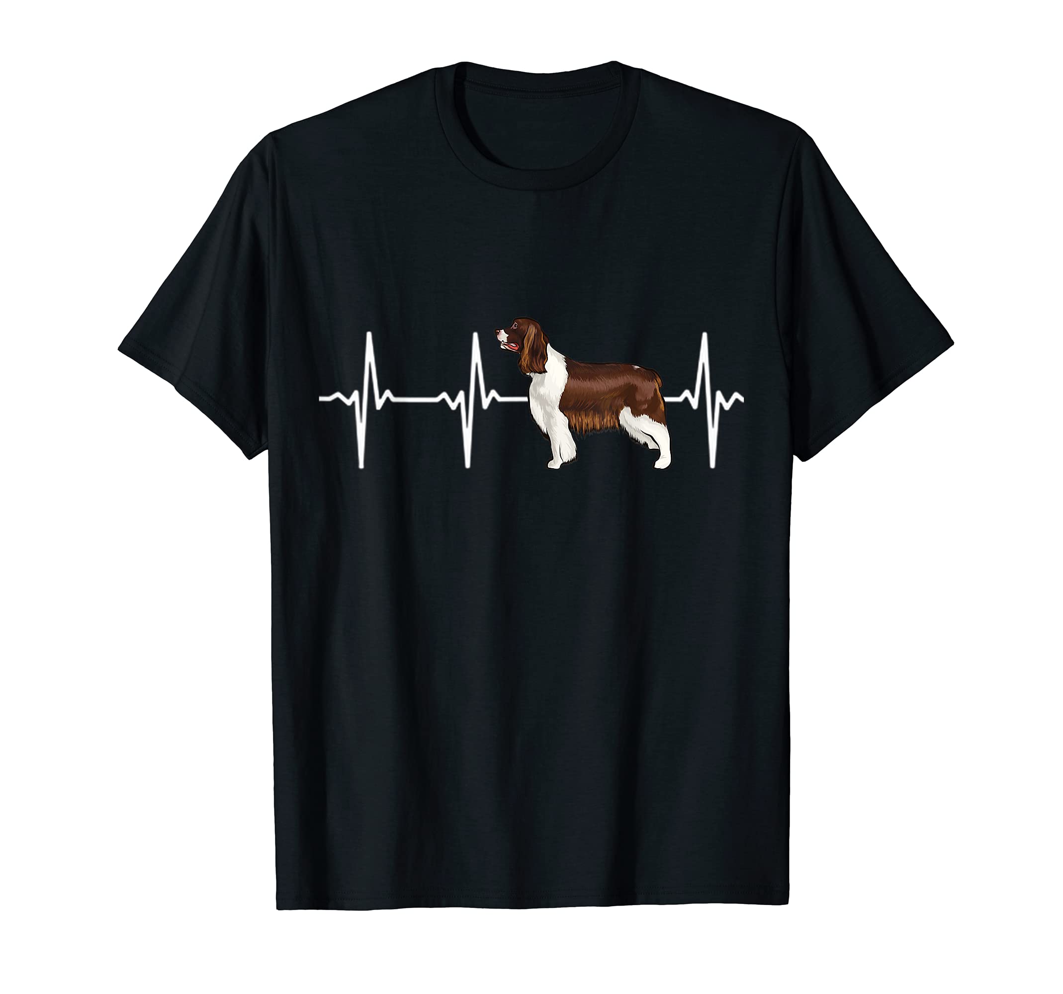 English Springer Spaniel Heartbeat Love My Dog T-Shirt