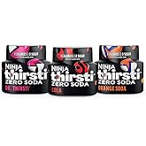 Ninja Thirsti Flavored Water Drops, ZERO SODA Variety Pack, Classic Soda Flavors, Sparkling or Still, Zero Calories, Zero Sugar, Makes 17, 12oz drinks, 3 Pack, WCFV8