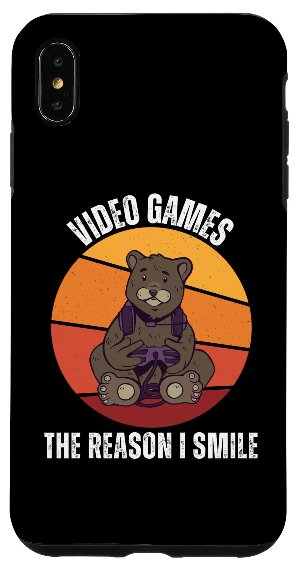 iPhone XS Max Vintage Cute Bear Video Games The Reason I Smile Case