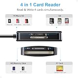 Beikell 4-in-1 USB C USB 3.0 Card Reader SD MicroSD CF MS - Fast 5Gbps view 3