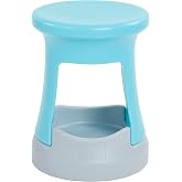 ECR4Kids Active Storage Wobble Stool, 18in Seat Height, Children's Furniture, Cyan/Light Grey