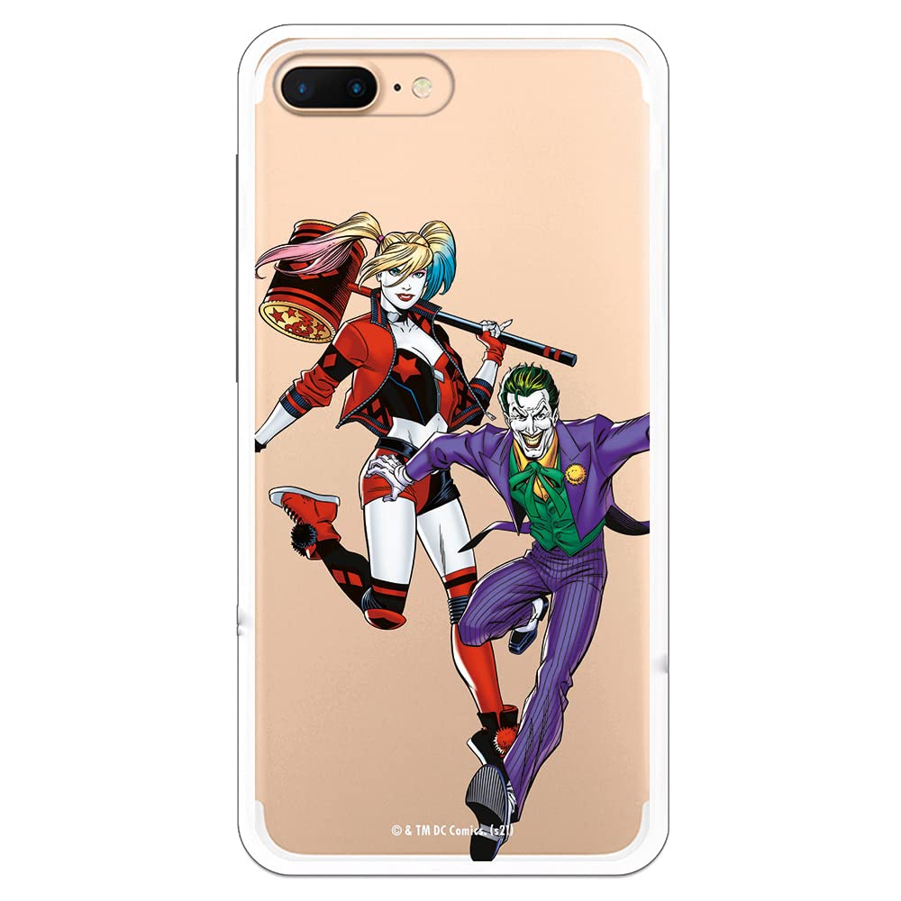 Personalaizer iPhone 7 Plus Case - iPhone 8 Plus - JL Joker and Harley white